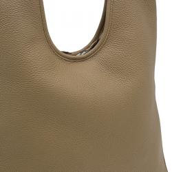 Pre Owned Hermes Beige Clemence Leather Massai Shoulder Bag