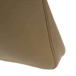 Pre Owned Hermes Beige Clemence Leather Massai Shoulder Bag