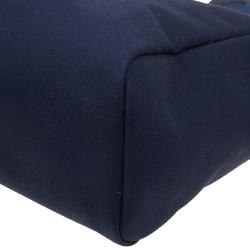 Pre Owned HERMES Navy Blue Herbag Cabas GM 2 in 1 Shoulder bag