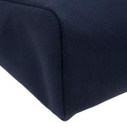 Pre Owned HERMES Navy Blue Herbag Cabas GM 2 in 1 Shoulder bag