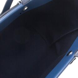 Pre Owned HERMES Navy Blue Herbag Cabas GM 2 in 1 Shoulder bag