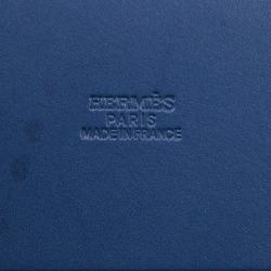 Pre Owned HERMES Navy Blue Herbag Cabas GM 2 in 1 Shoulder bag