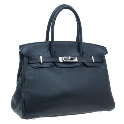 Hermes Black Leather Birkin 30