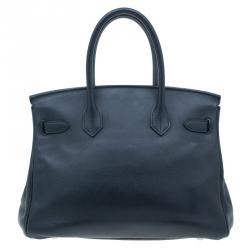 Hermes Black Leather Birkin 30