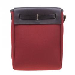 Pre Owned Hermes Orange and Red Herbag TPM Crossbody Bag