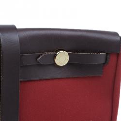 Pre Owned Hermes Orange and Red Herbag TPM Crossbody Bag