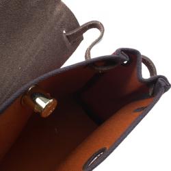 Pre Owned Hermes Orange and Red Herbag TPM Crossbody Bag