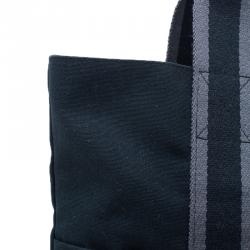 Pre Owned حقيبة يد شوبنج هيرمس فور-تو كانفاس سوداء