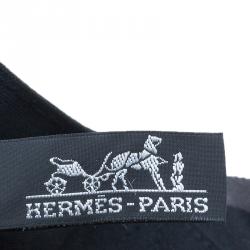 Pre Owned حقيبة يد شوبنج هيرمس فور-تو كانفاس سوداء