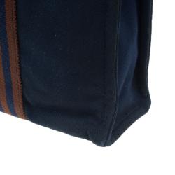 Pre Owned Hermes Navy Blue Fourre-Tout Tote PM