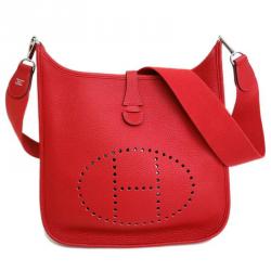 Hermes Rouge Casaque Togo Evelyne PM I