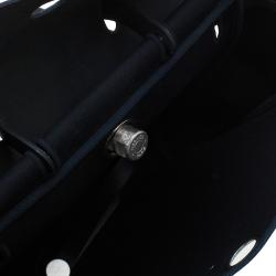 Pre Owned Hermes Black Herbag 2 in 1 tote and handbag Convertible Satchel