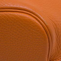Pre Owned Hermes Orange Togo Leather Gold Hardware So Kelly 26 cm Bag