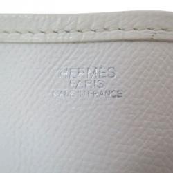Hermes White Epsom Leather Evelyne I PM Messenger Bag