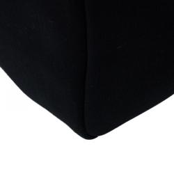 Pre Owned Hermes Beige/Black Canvas and Vache Calfskin Leather 2-in-1 Herbag PM Bag