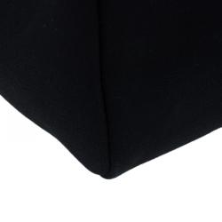 Pre Owned Hermes Beige/Black Canvas and Vache Calfskin Leather 2-in-1 Herbag PM Bag