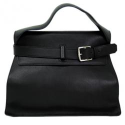 Pre Owned Hermes Black Veau Evergrain Leather Etribelt Top Handle Bag