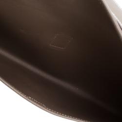 Pre Owned Hermes Brown Epsom Leather Jige Clutch