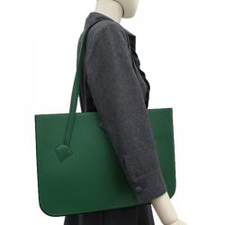 Hermes Vintage Green Courchevel Leather Shoulder Bag