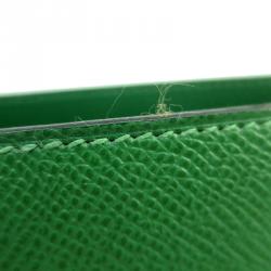 Hermes Vintage Green Courchevel Leather Shoulder Bag