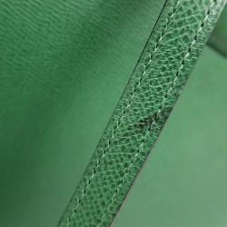 Hermes Vintage Green Courchevel Leather Shoulder Bag