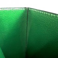 Hermes Vintage Green Courchevel Leather Shoulder Bag