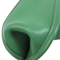 Pre Owned Hermes Green Courchevel Leather Vespa PM Bag