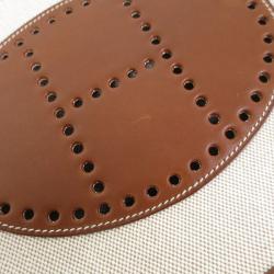 Pre Owned Hermes Bi Color Toile Canvas/Leather Evelyne II PM Bag