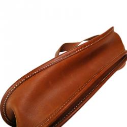 Pre Owned Hermes Bi Color Toile Canvas/Leather Evelyne II PM Bag