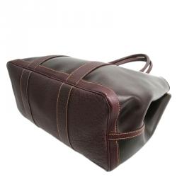 مملوكة مسبقًا Hermes Bi Color Amazonia/Leather Garden Party PM Bag