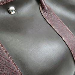 مملوكة مسبقًا Hermes Bi Color Amazonia/Leather Garden Party PM Bag