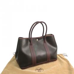 مملوكة مسبقًا Hermes Bi Color Amazonia/Leather Garden Party PM Bag