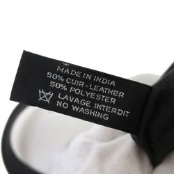 Pre Owned Hermes Black Woven Leather/Polyester Ahmedabad PM Bag