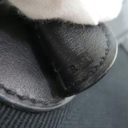 Pre Owned Hermes  Chevron/Swift Black Toile Evelyne I PM Shoulder Bag