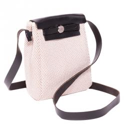 Hermes Beige Canvas Mini Herbag TPM