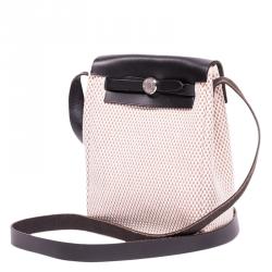Hermes Beige Canvas Mini Herbag TPM