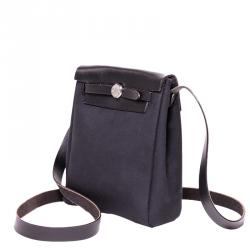 Hermes Beige Canvas Mini Herbag TPM