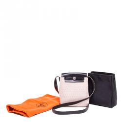 Hermes Beige Canvas Mini Herbag TPM