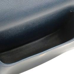 Pre Owned Hermes Bleu Indigo Courchevel Leather Shoulder Bag