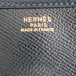 Pre Owned Hermes Bleu Indigo Courchevel Leather Shoulder Bag