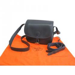 Pre Owned Hermes Bleu Indigo Courchevel Leather Shoulder Bag