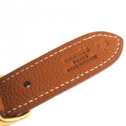 Pre Owned Hermes Brown Togo Leather Trim 31 Shoulder Bag