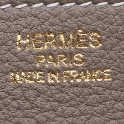 Hermes Etain Togo Leather Gold Hardware Birkin 35 Bag
