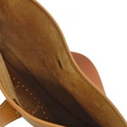 Pre Owned Hermes Brown Clemence Leather Evelyne III GM Bag