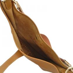 Pre Owned Hermes Brown Clemence Leather Evelyne III GM Bag