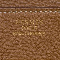 Pre Owned Hermes Cognac Togo Leather Gold Hardware Birkin 35 Bag