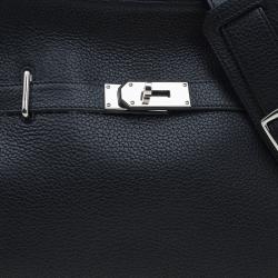 Pre Owned Hermes Black Taurillon Clemence Leather Jypsiere 34 Bag