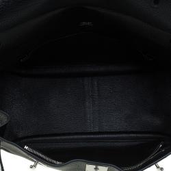 Pre Owned Hermes Black Taurillon Clemence Leather Jypsiere 34 Bag