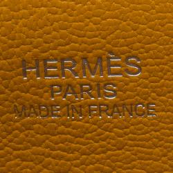 Pre Owned Hermes Orange Taurillon Clemence Leather Jypsiere 34 Bag