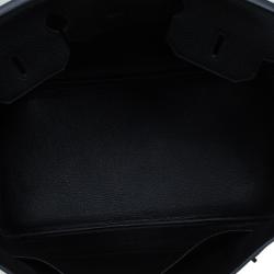 Hermes Noir Togo Leather Palladium Hardware Birkin 35 Bag